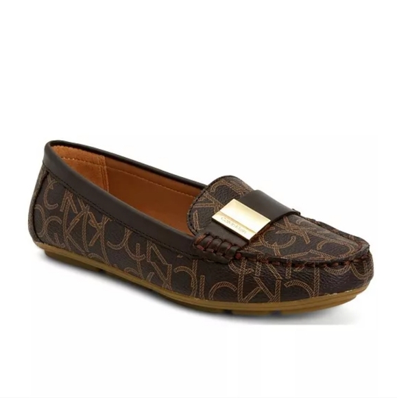 Calvin Klein Lisa Monogram Loafers - Picture 1 of 6